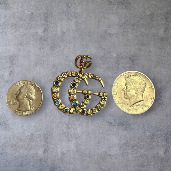 Gucci Double G crystal-embellished earrings